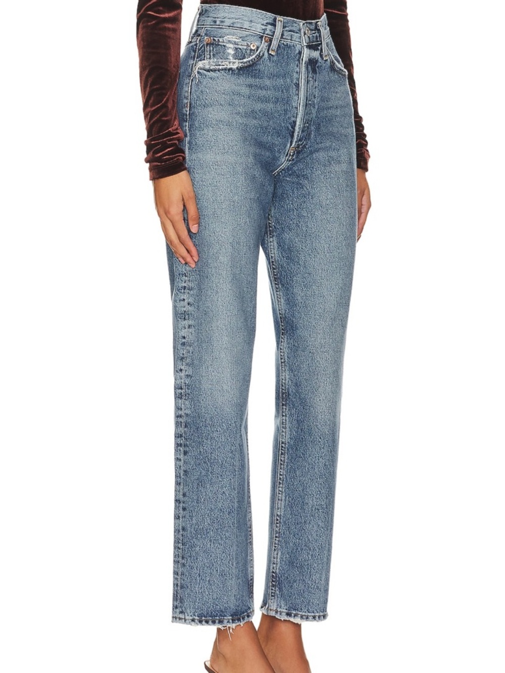 Agolde 90s Mid Rise Loose Fit Jeans in Hooked